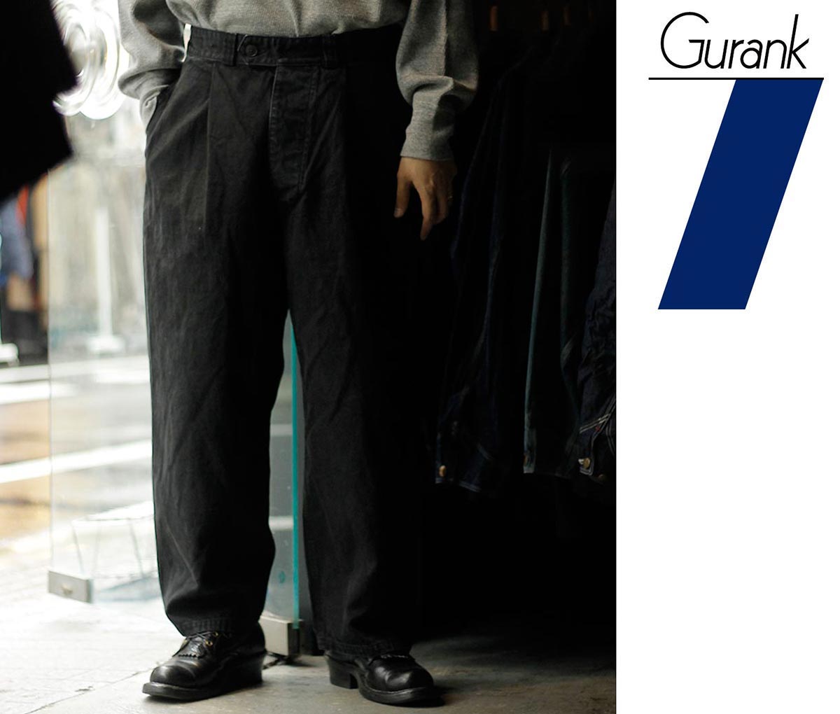 40%OFF セール グランク GURANK レイルウェイ パンツ Railway pants