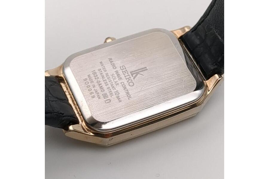 セイコー ルキア 腕時計 1B32-0AM0 ソーラー電波 レザー ベルト 9O0069