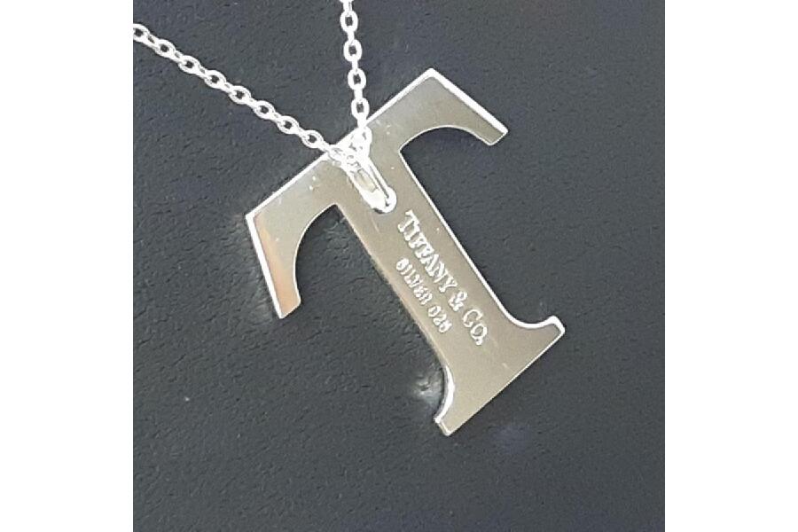 ティファニー ネックレス トヨタコラボ Tロゴ ロング シルバー Tiffany