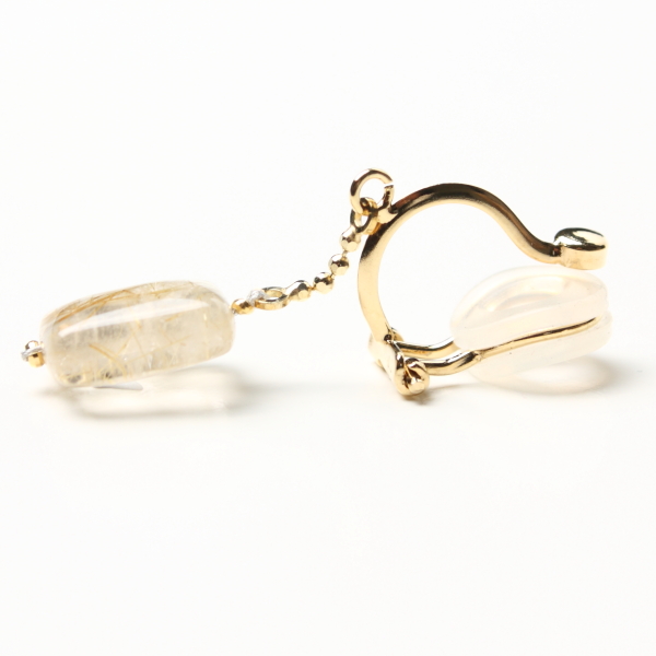 ルチルのイヤリングたん！できました！すごい！ ルチルのイヤリング