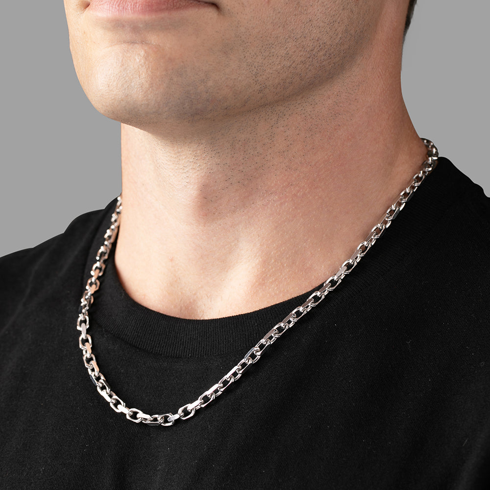 5mm Silver Forza, Heavy-Link Chain | Silver Necklace