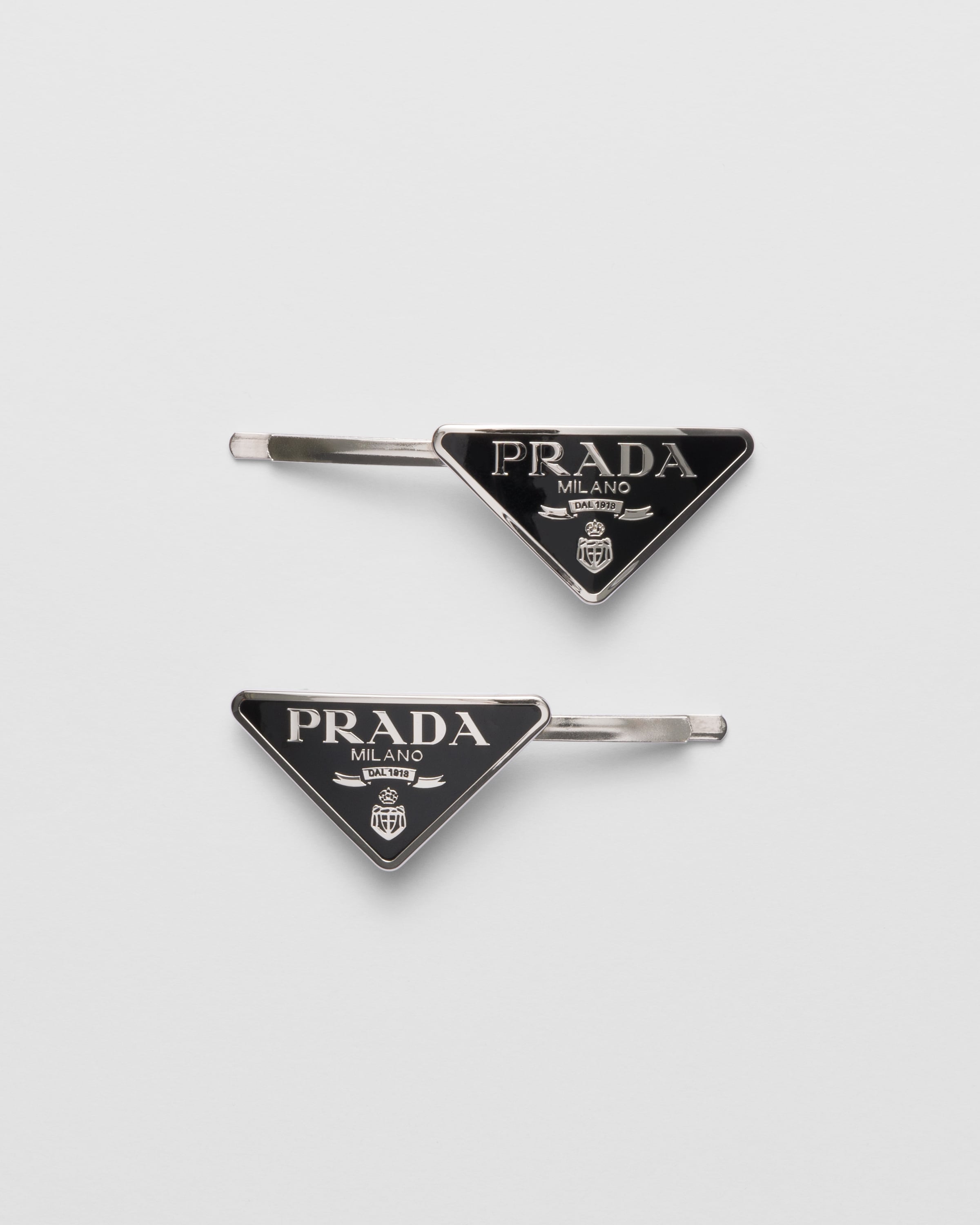 Black Metal Hair Pins | PRADA