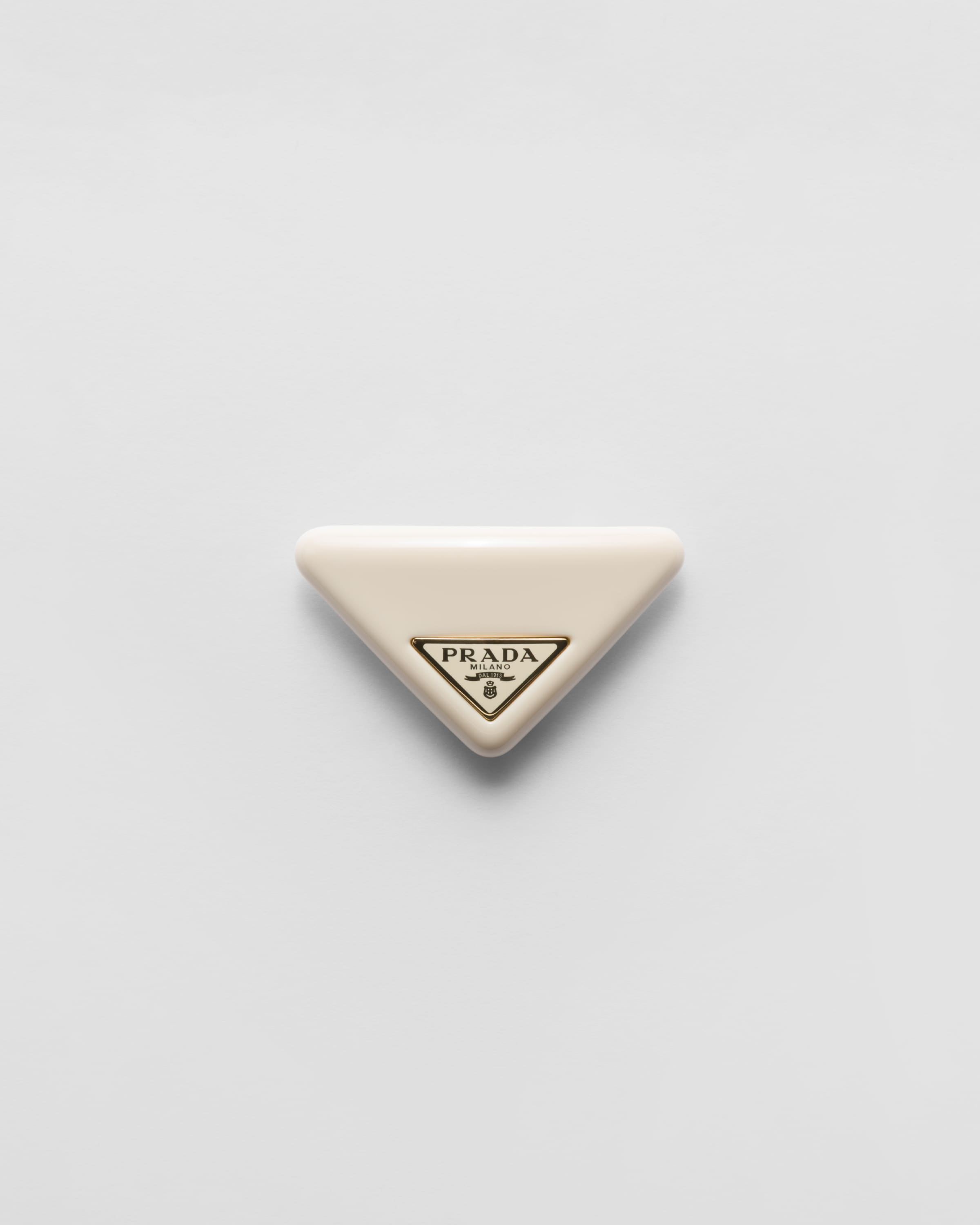 アイボリー プレックス ヘアクリップ | PRADA