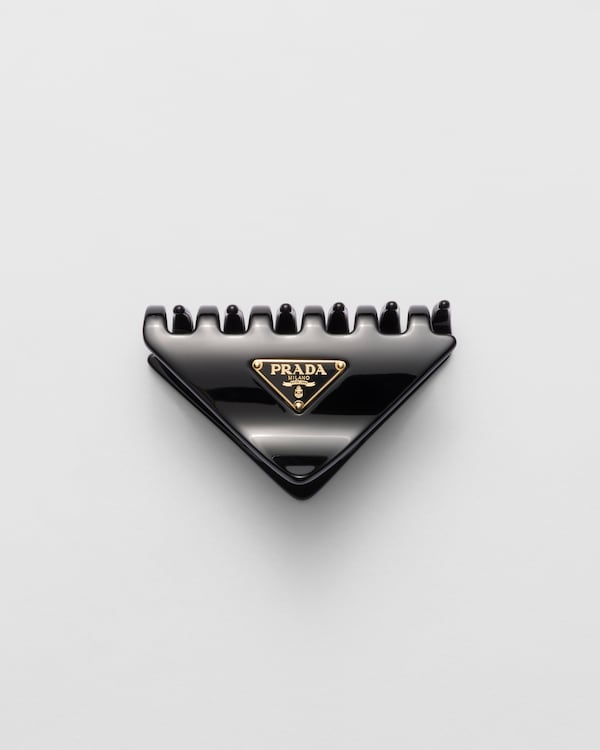 ブラック メタル ヘアピン | PRADA