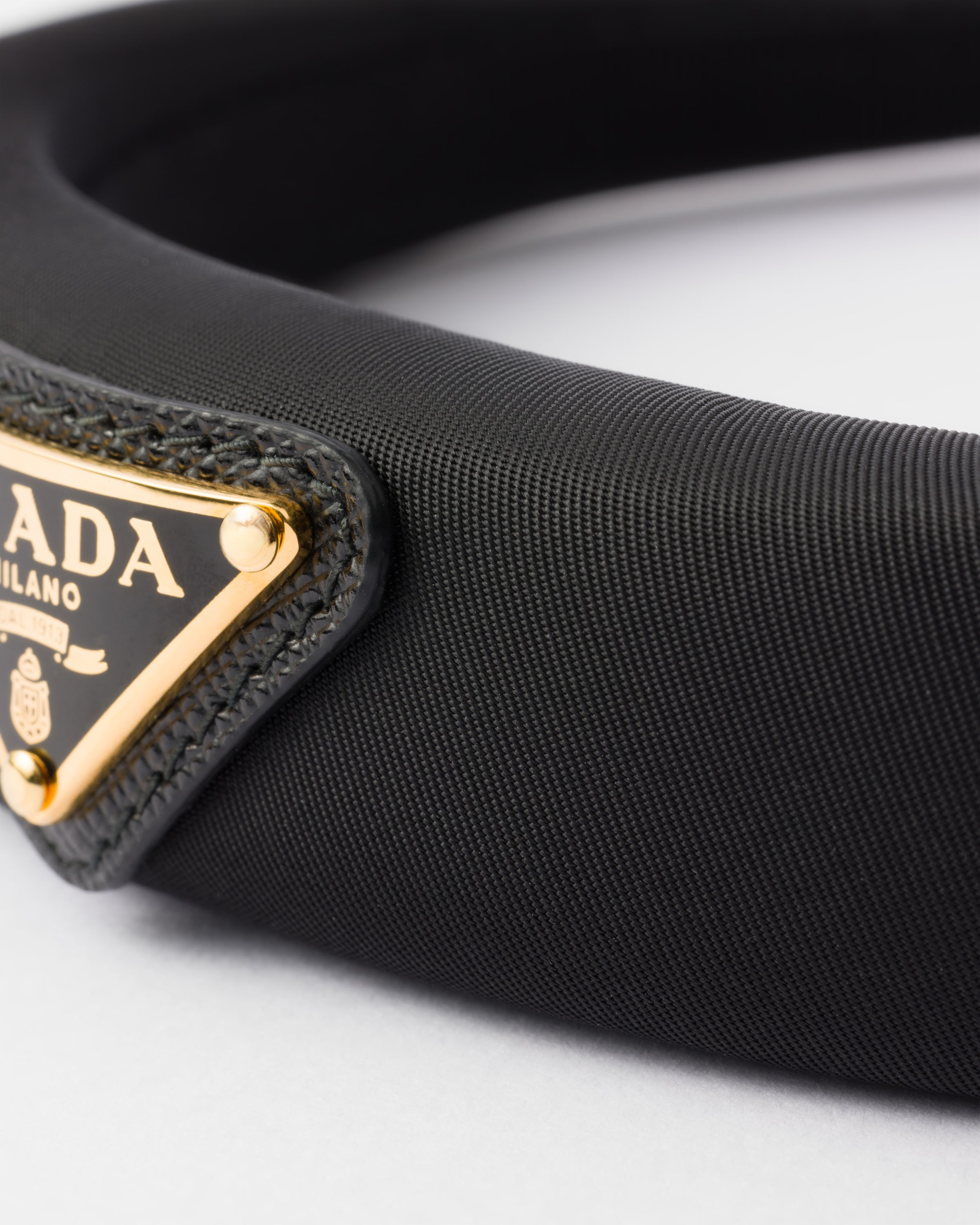 ブラック Re-nylon ヘッドバンド | PRADA