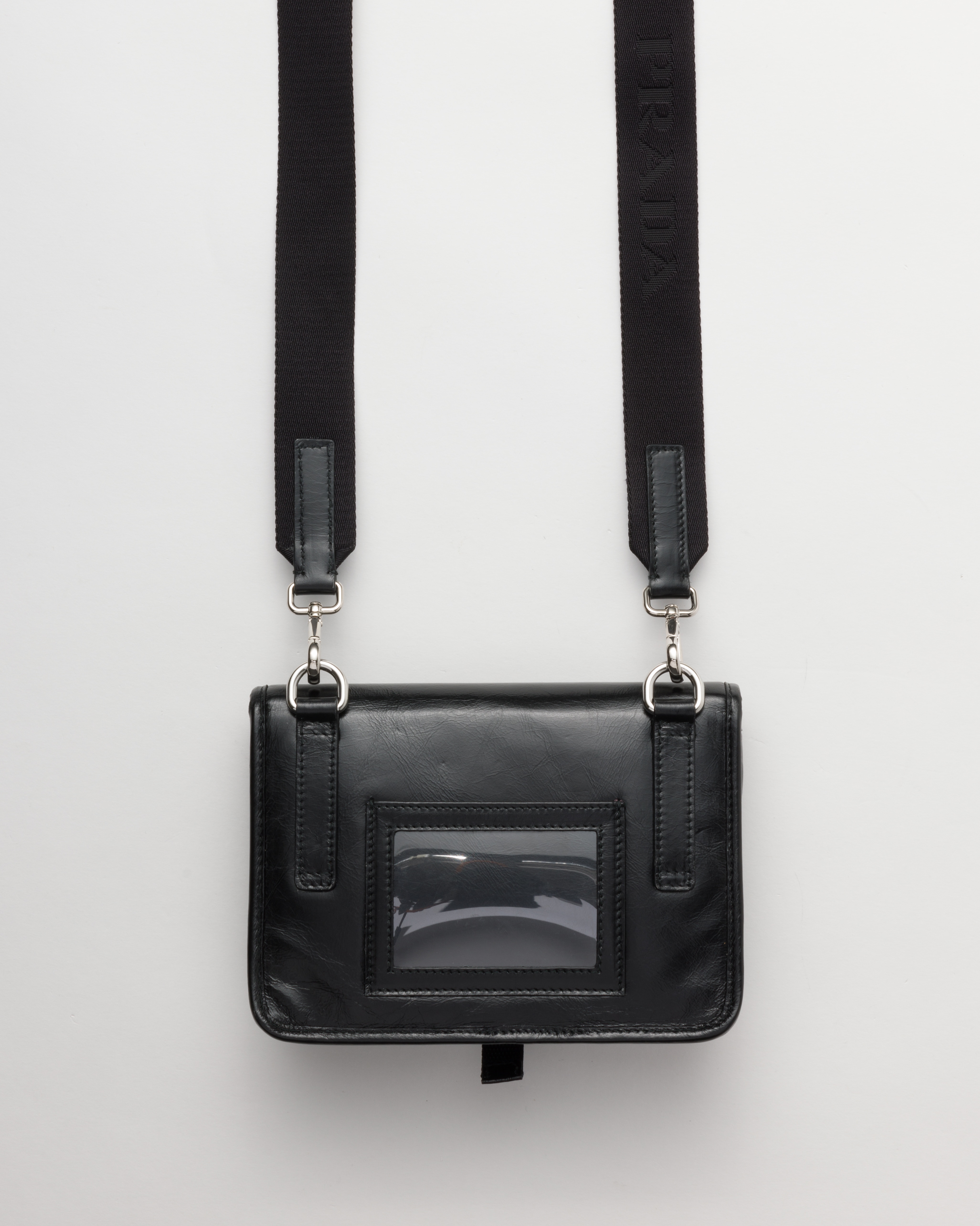 ブラック ソフトルックスレザー スマートフォンケース | PRADA