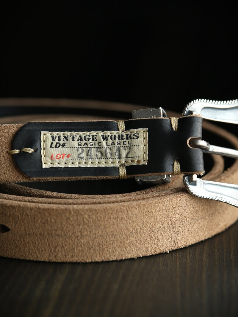 Vintage Works レザー ベルト サイズフリー【DH5744】 Vintage Works