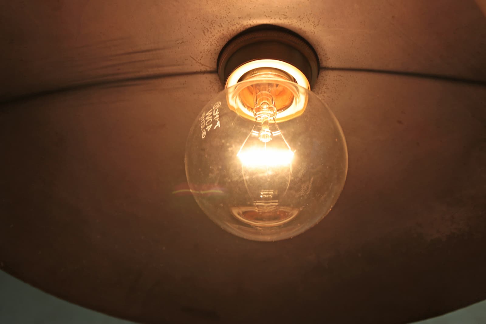 鎚目模様のシェードランプ E26 お皿型 緑青 | LT-PD010-09-G148