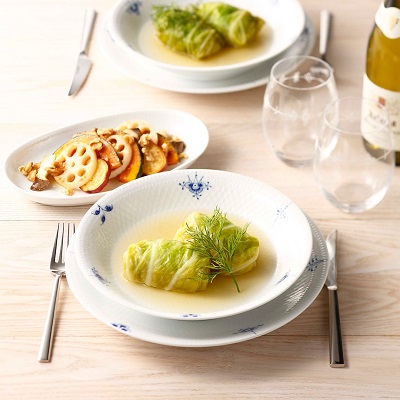 ブルーパルメッテ ブロッサム ディーププレート 23cm|ロイヤル