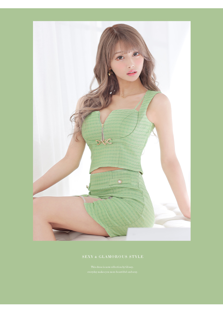 XSサイズあり】スプリングツイード x シンプルセットアップキャバ