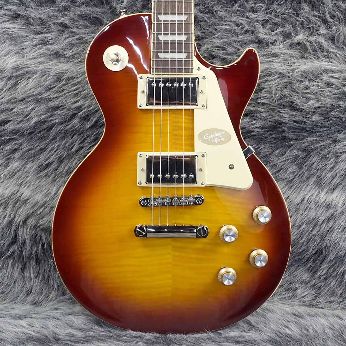 美品 Epiphone エピフォン Lespaul Standard Pro 茶 Epiphone 【ケース付き】 Les Paul Standard 60s Iced Tea Burst