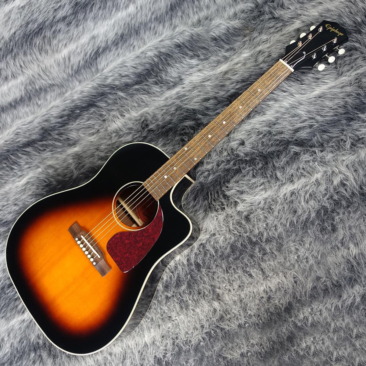 エピフォン J-45 EC エレクトリックアコースティックギター Epiphone J-45 EC Studio Ebony <エピフォン>｜平野楽器 ロッキン