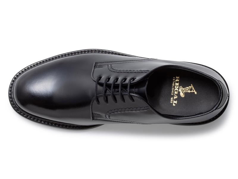 新品✨REGAL 革靴 プレーントゥ 厚底 レザー 26cm 深緑 14VR 高