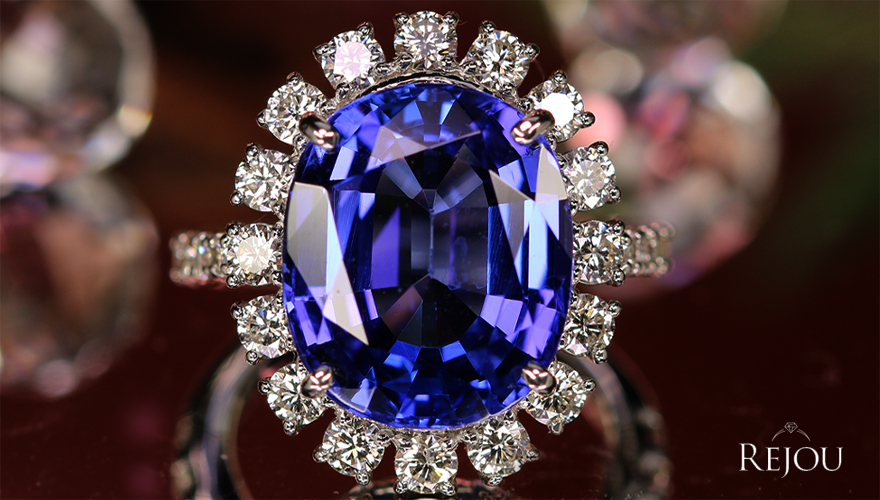 タンザナイト 10ct ハートアンドキューピッドダイヤモンド(H&C) 1.4ct