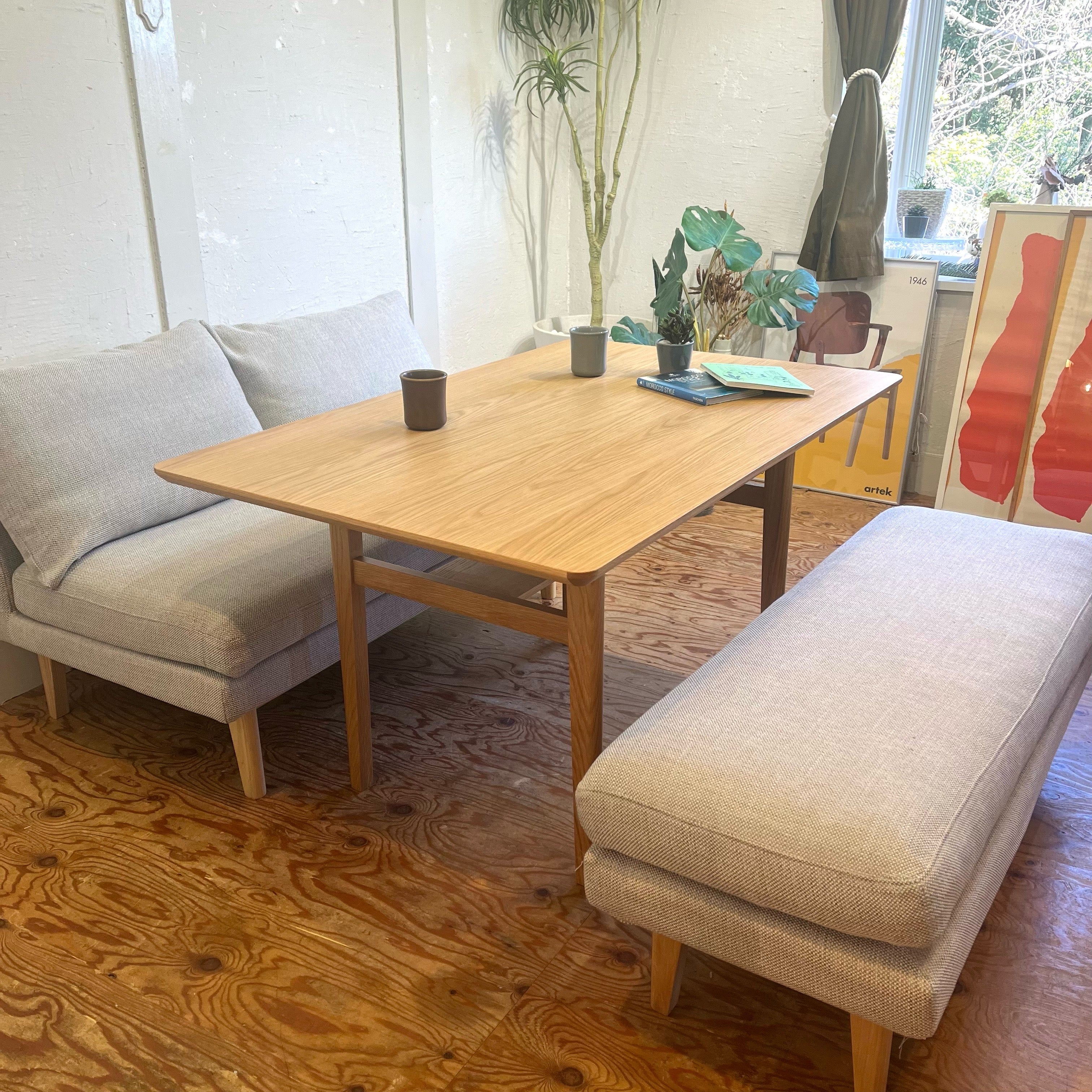 ウニコ / unico ロム / LOM ベンチバックレスト W120 中古 シンプル