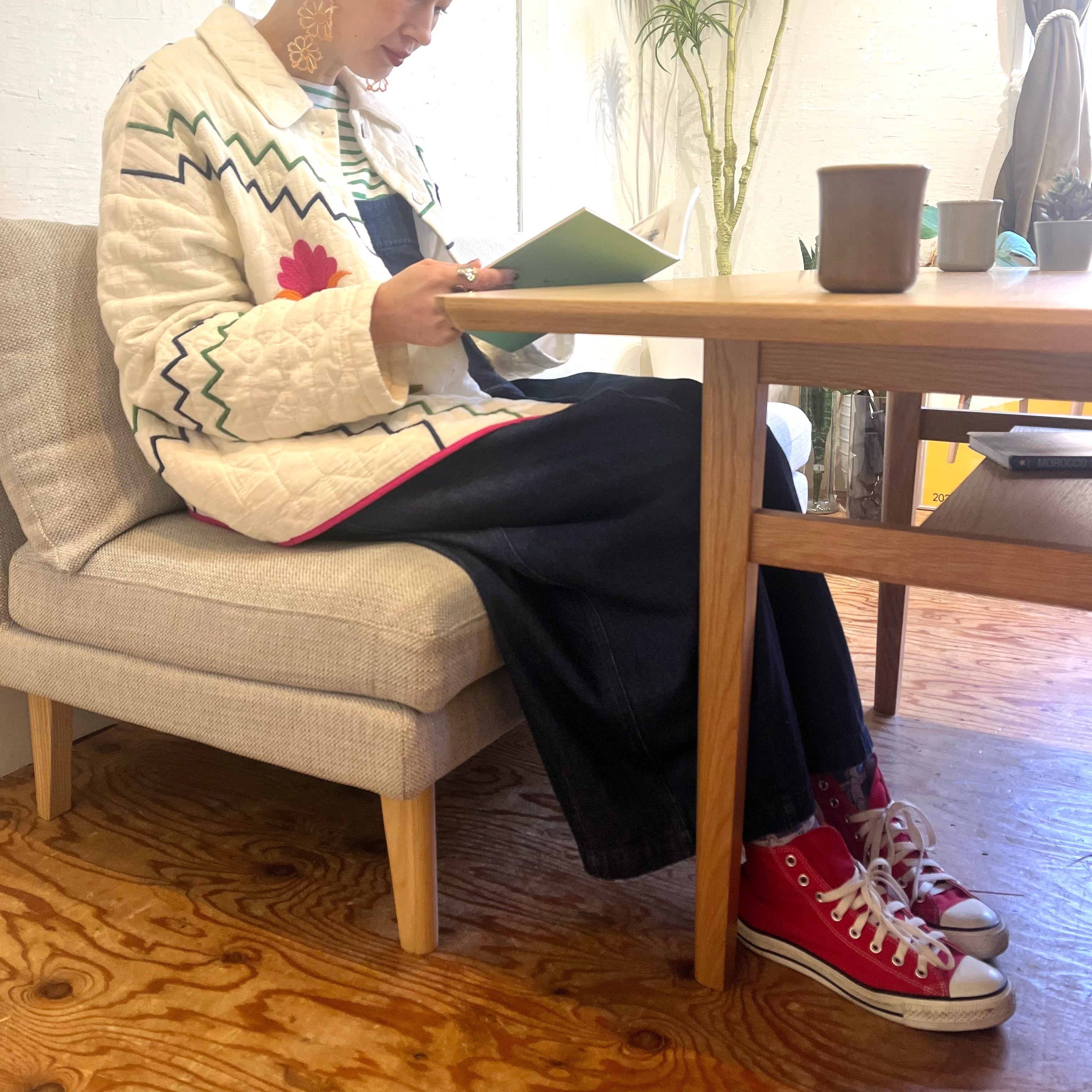 ウニコ / unico ロム / LOM ダイニングテーブル W120 中古 シンプル