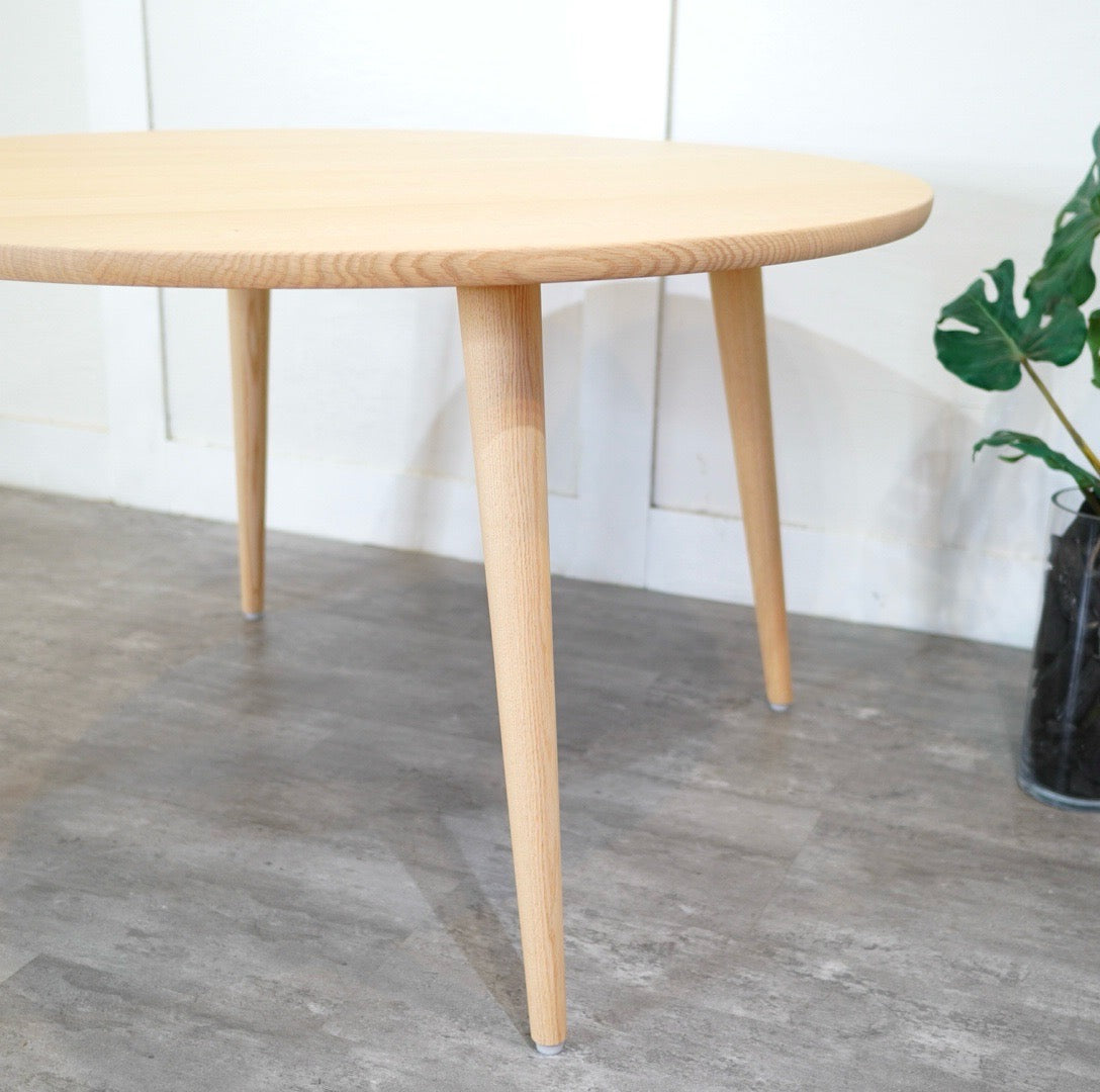 柏木工 / KASHIWA オーク材ラウンド ダイニングテーブル 中古 丸