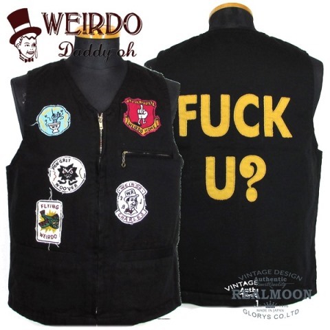 WRD18SS07 WEIRDO VEST FUCK U? グラッドハンド GLADHAND &Co. REAL