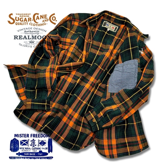 MISTER FREEDOM × SUGAR CANE フランネルシャツ No.MF-SC29369