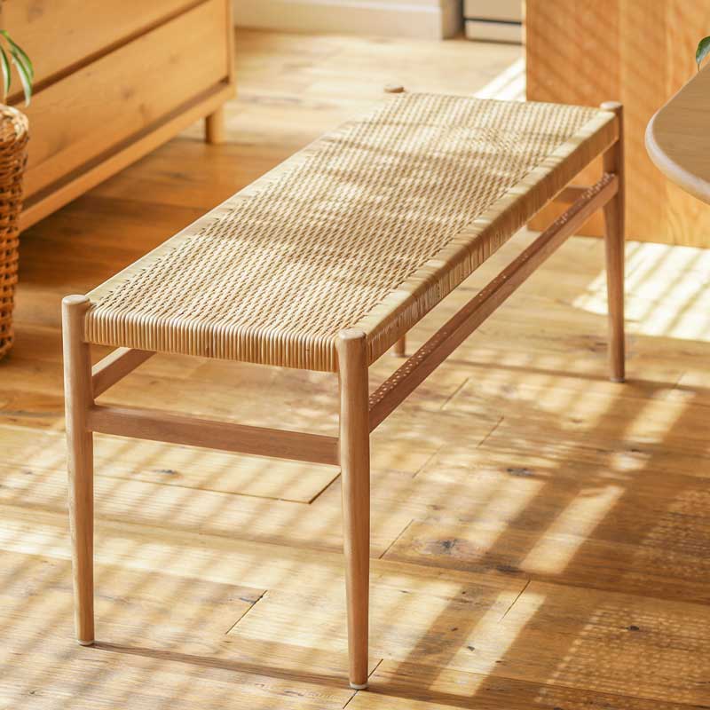ダイニングベンチ WICKER／NA ｜家具・インテリア通販 Re:CENO(リセノ)