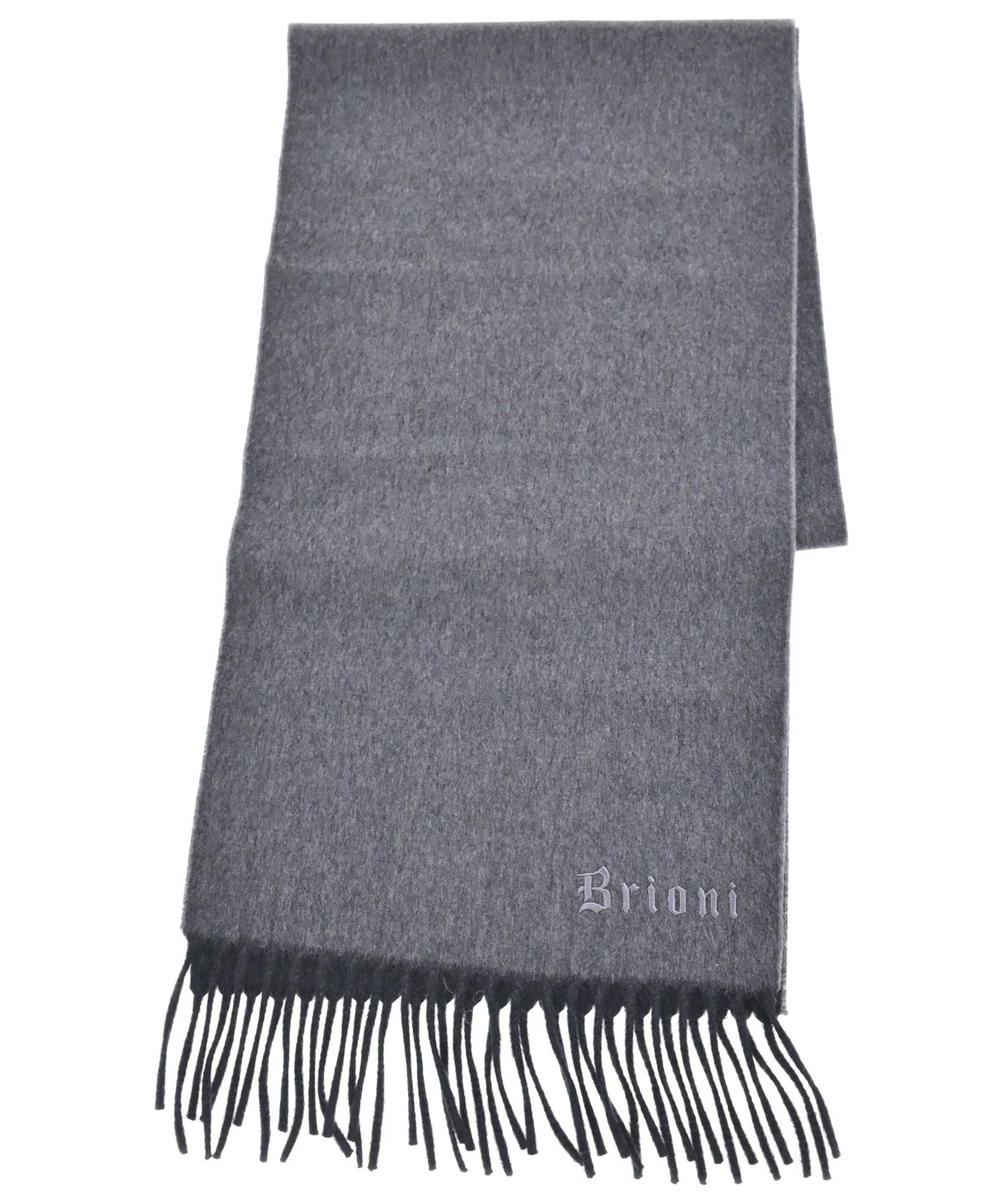 Brioni（ブリオーニ）マフラー グレー サイズ:- メンズ/2200654098585