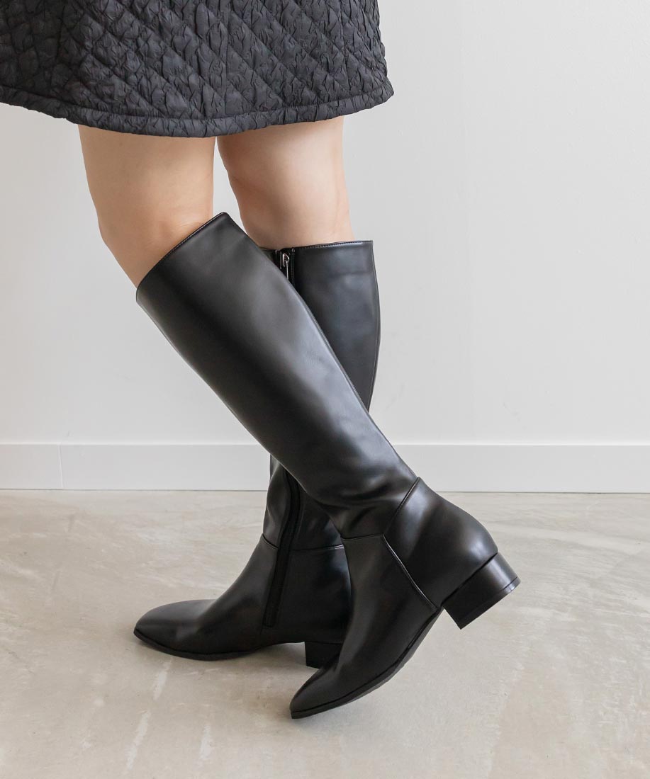 SALE】晴雨兼用 スクエアトゥロングブーツRANDA公式サイト