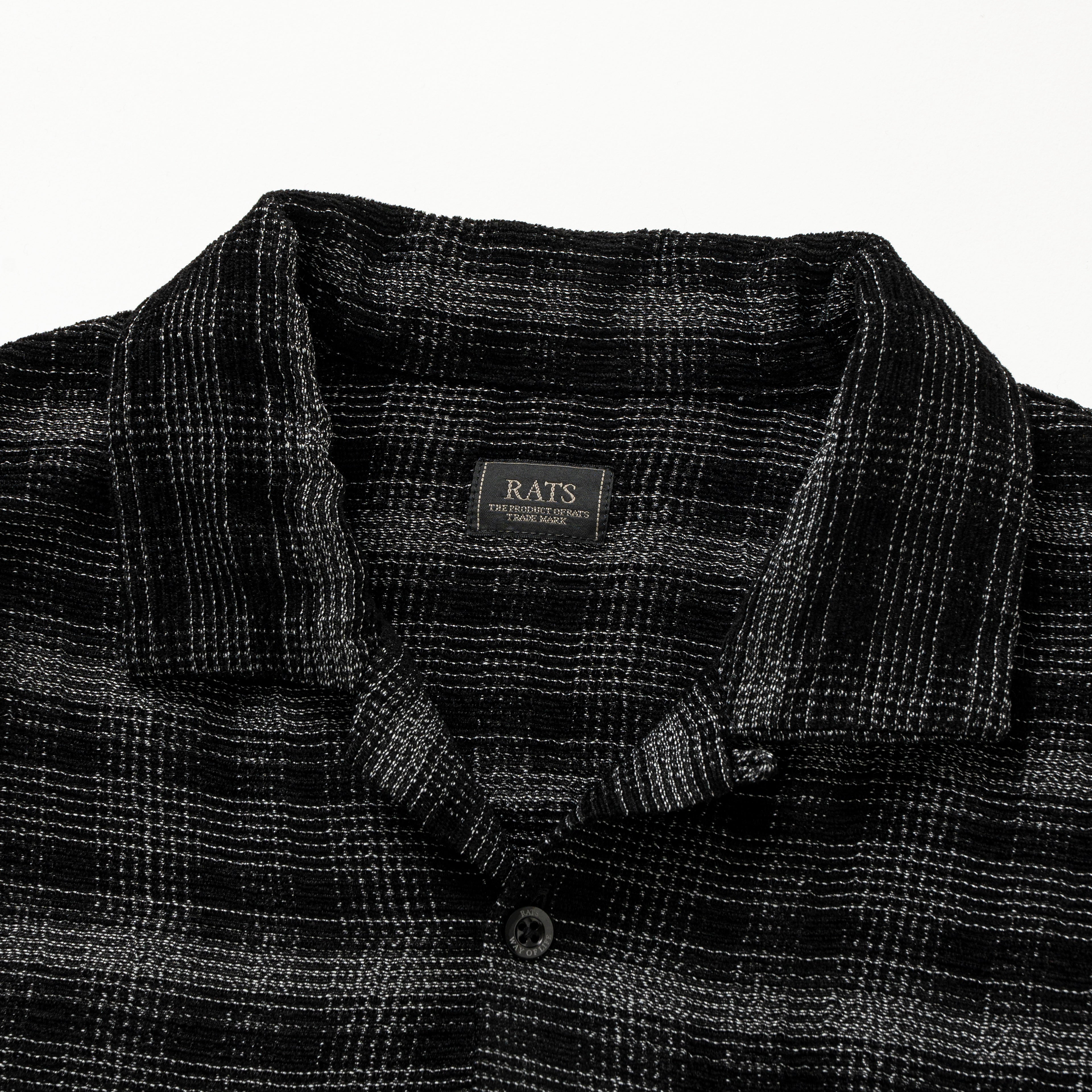 RATS]OMBRE CHECK SHIRT/BLACK – R&Co.