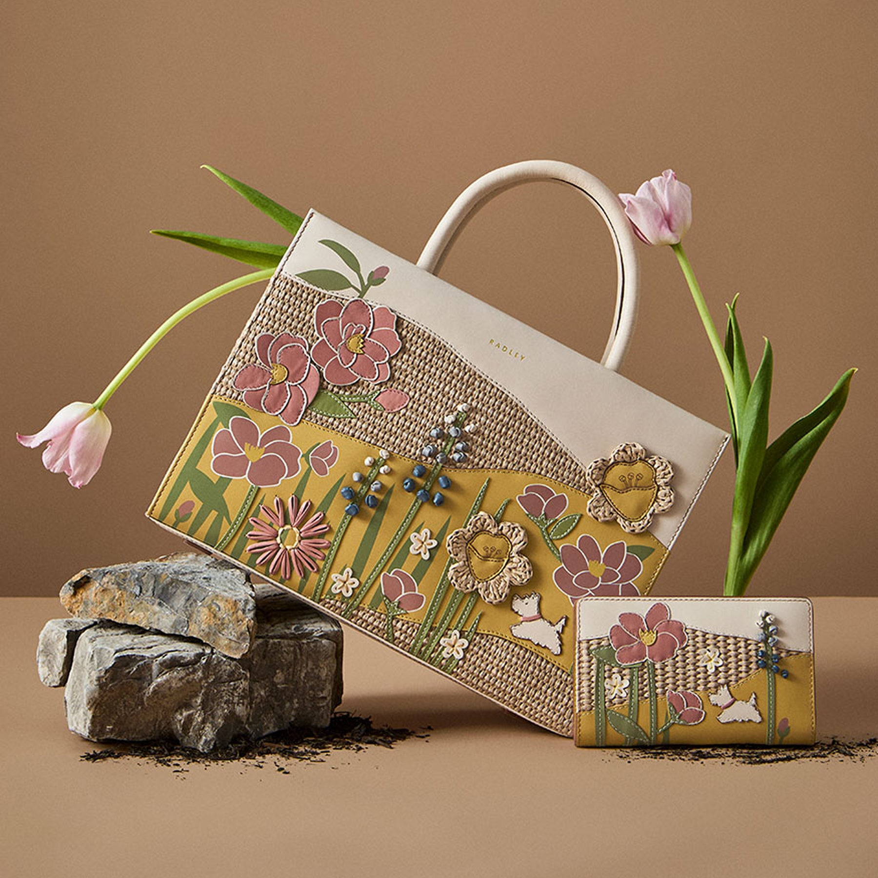 Pine Needle Large Zip Around Wallet | Mushroom Mate AW25 | Radley