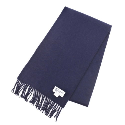 JOHNSTONS（ジョンストンズ）カシミア100％マフラー/ネイビー/状態