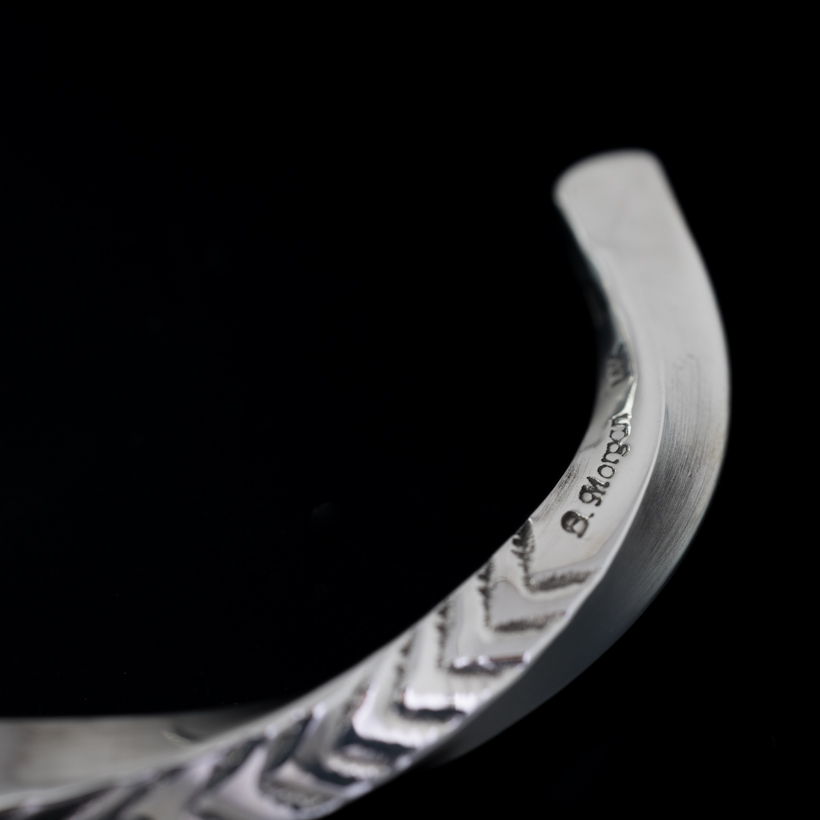 RIVER MAIL企画】ナバホ族 Bruce Morgan #6SQ 14K/SS ツイスト ダイヤ+