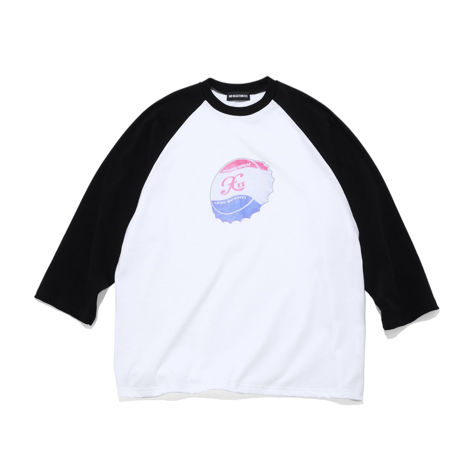 GOD SELECTION XXX - GX-A25-RT-01 RAGLAN SLEEVE T-SHIRT WHITE | River