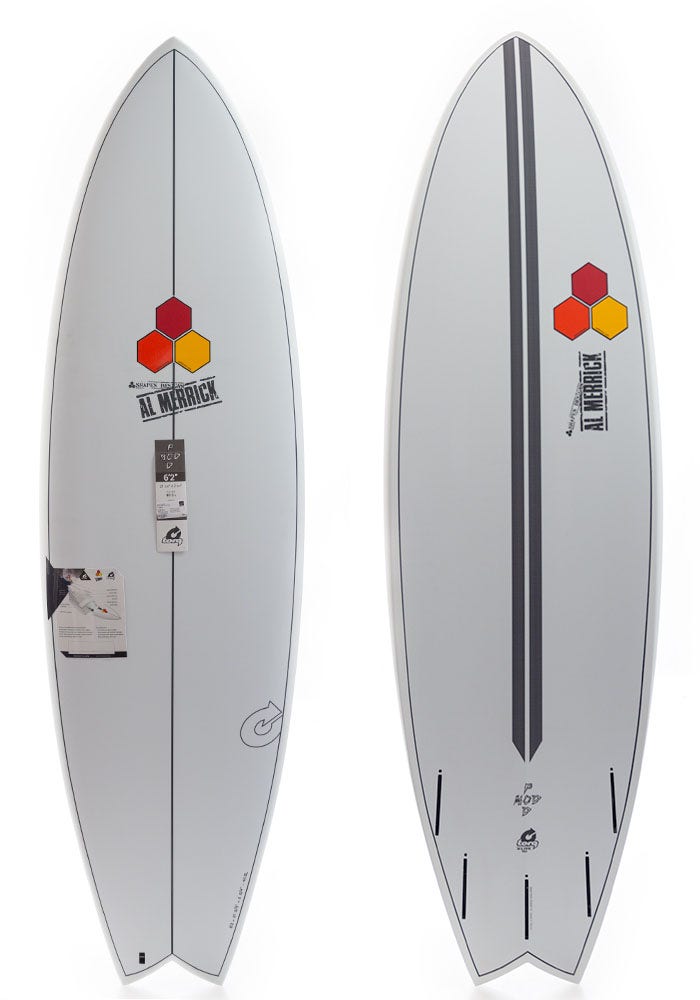 Torq 6'2 Channel Islands Pod Mod White Surfboard | Rider Shack
