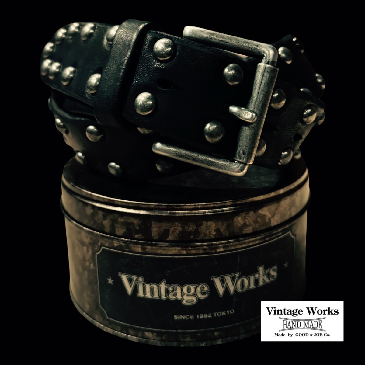VintageWorks ヴィンテージワークス BELT スタッズベルト INK BLUE
