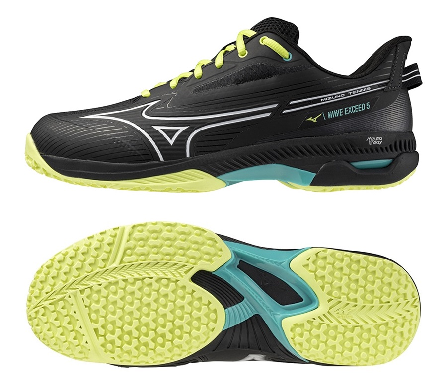 ミズノ テニスシューズ ウェーブエクシード5スーパーワイドOC ブラック