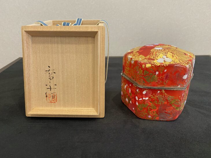 藤田 喬平 『手吹 飾筥 龍田』 ｜骨董品買取 緑和堂