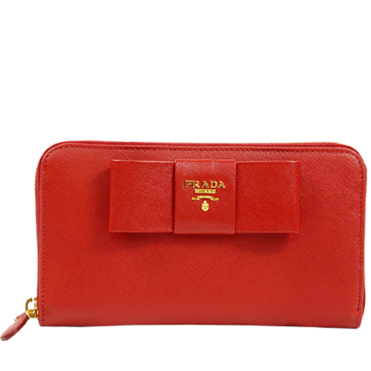 サフィアーノリボンラウンドファスナー長財布 | ブランドバッグ | 買取