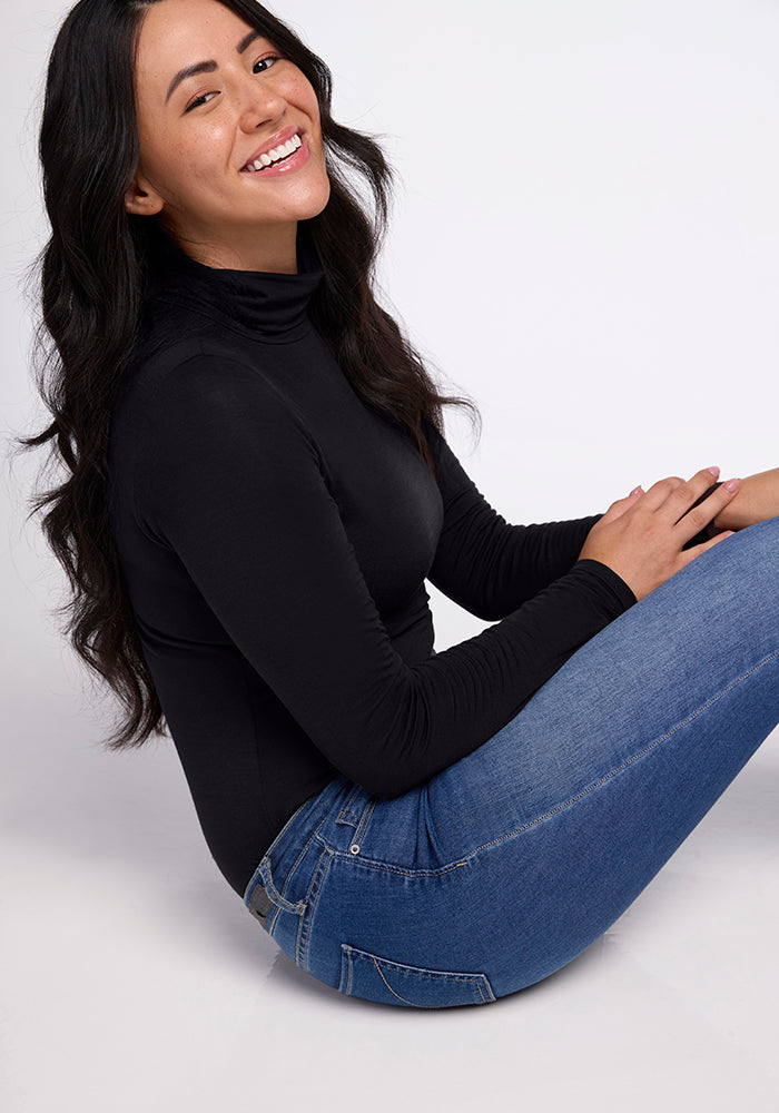 Warm & Stylish Merino Wool Turtleneck Bodysuit – Kennedy Bodysuit