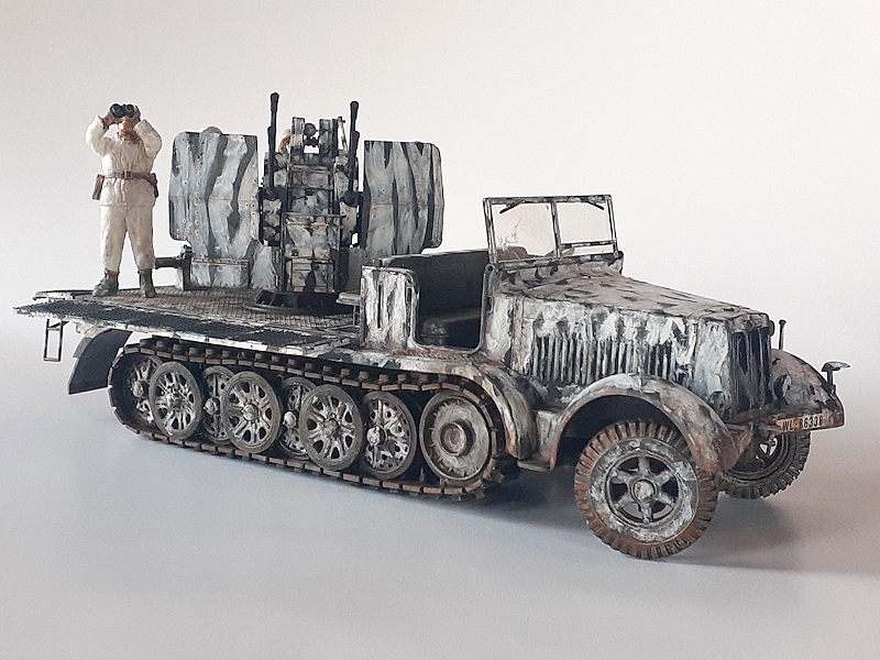 ドイツ 8トンハーフトラック 4連高射砲 sd.kfz7/1 (タミヤ 1/35