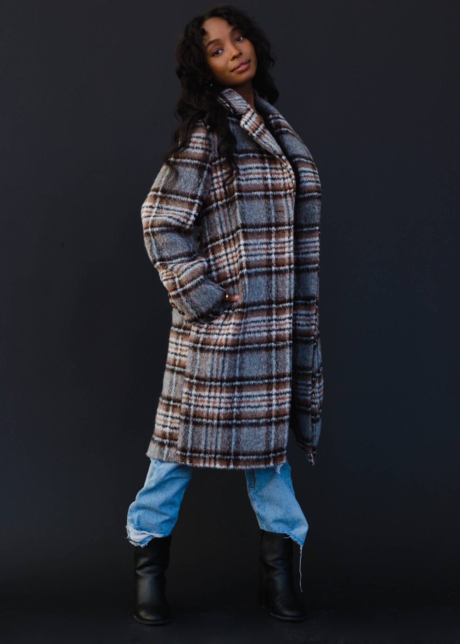 The Plaid Coat – Wedges And Wide Legs Boutique