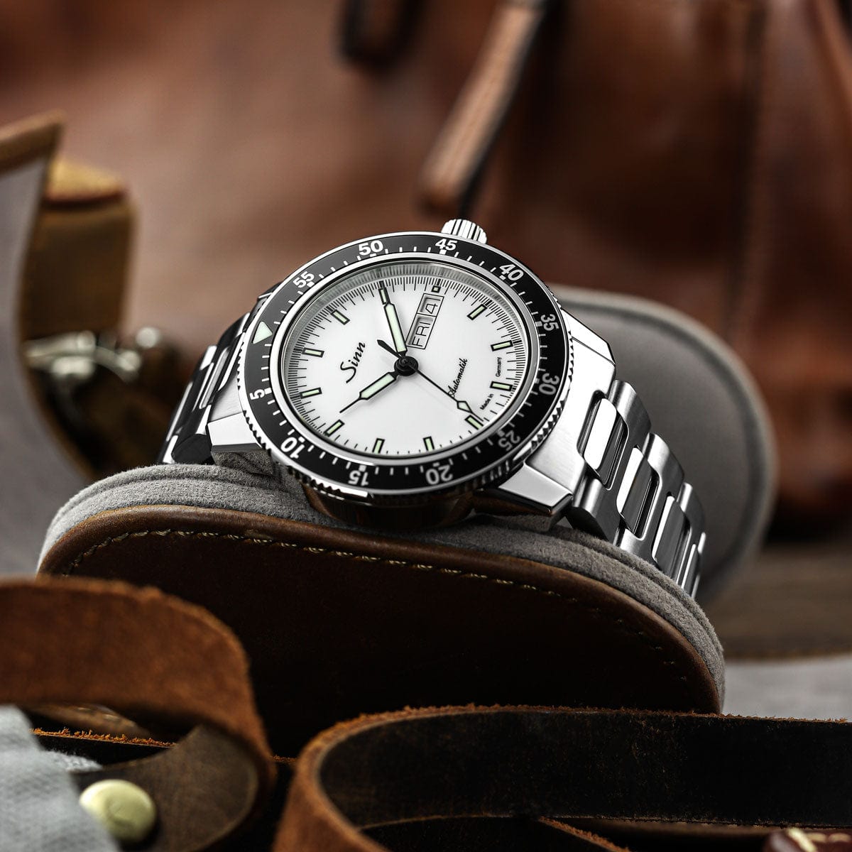 Sinn 104 St Sa I Automatic Sports Watch - White Dial - Solid