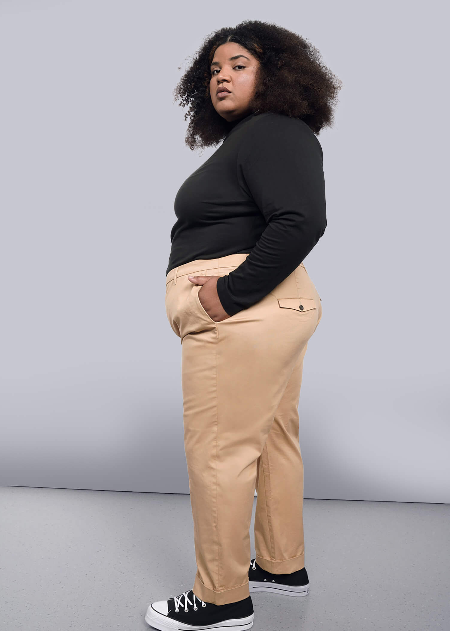 The Everyday Long Sleeve Mock Neck Tee – Wildfang