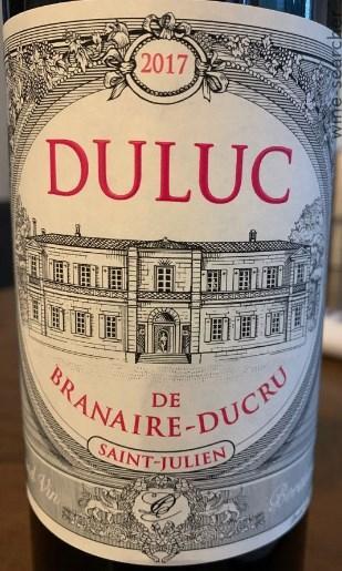 2017 Duluc de Branaire-Ducru, Saint-Julien, France | prices