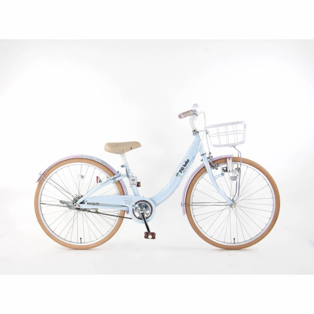 24インチ 身長125～140cm 子供用自転車 ピリココ（アイスグレー）乗り