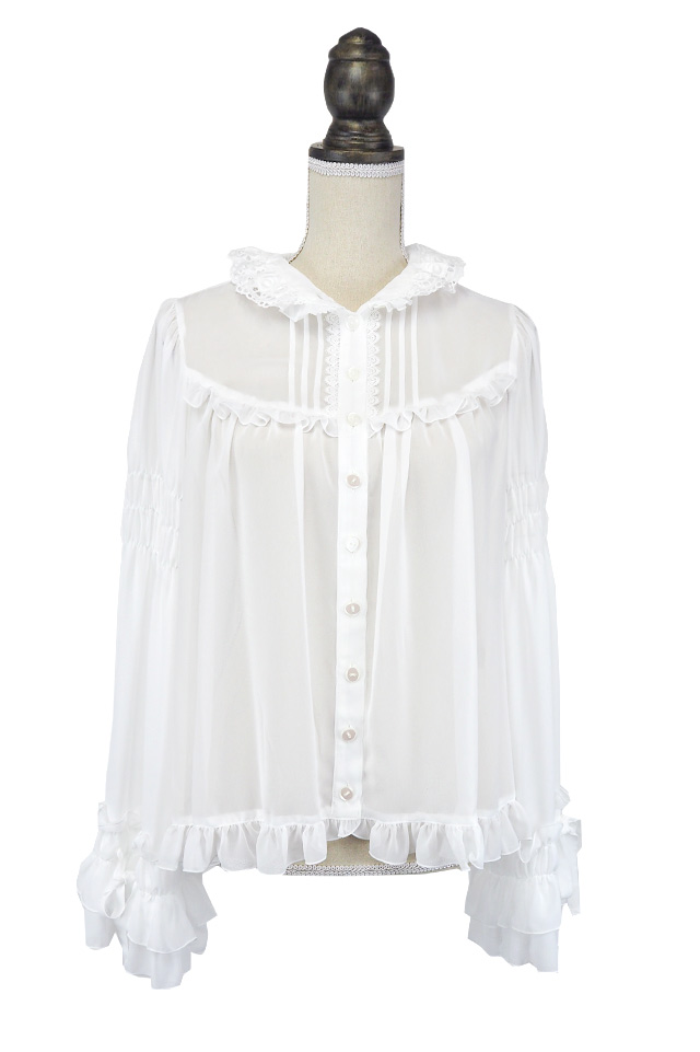 ローズレース ブラウス(オフ白)｜東京ロリィタ-TOKYO LOLITA｜ロリータ