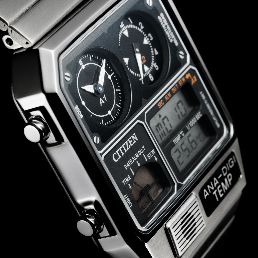 CITIZEN RECORD LABEL ANA-DIGI TEMP JG2101-78E シチズン レコード