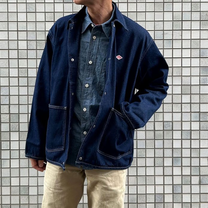 ダントンDANTONデニムカバーオール入荷！気品ある雰囲気も♪ | トップ