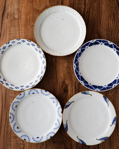 砥部焼の和食器 皐月窯の大皿 【砥部工房 からくさ】