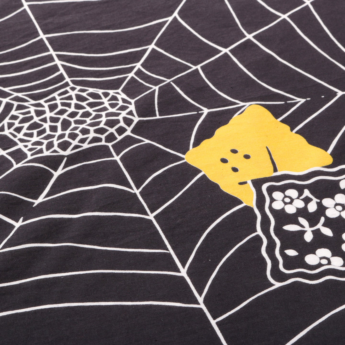 KAPITAL FASTCOLOR SELVEDGE BANDANA SPIDER PECKISH RAINBOWY BLACK