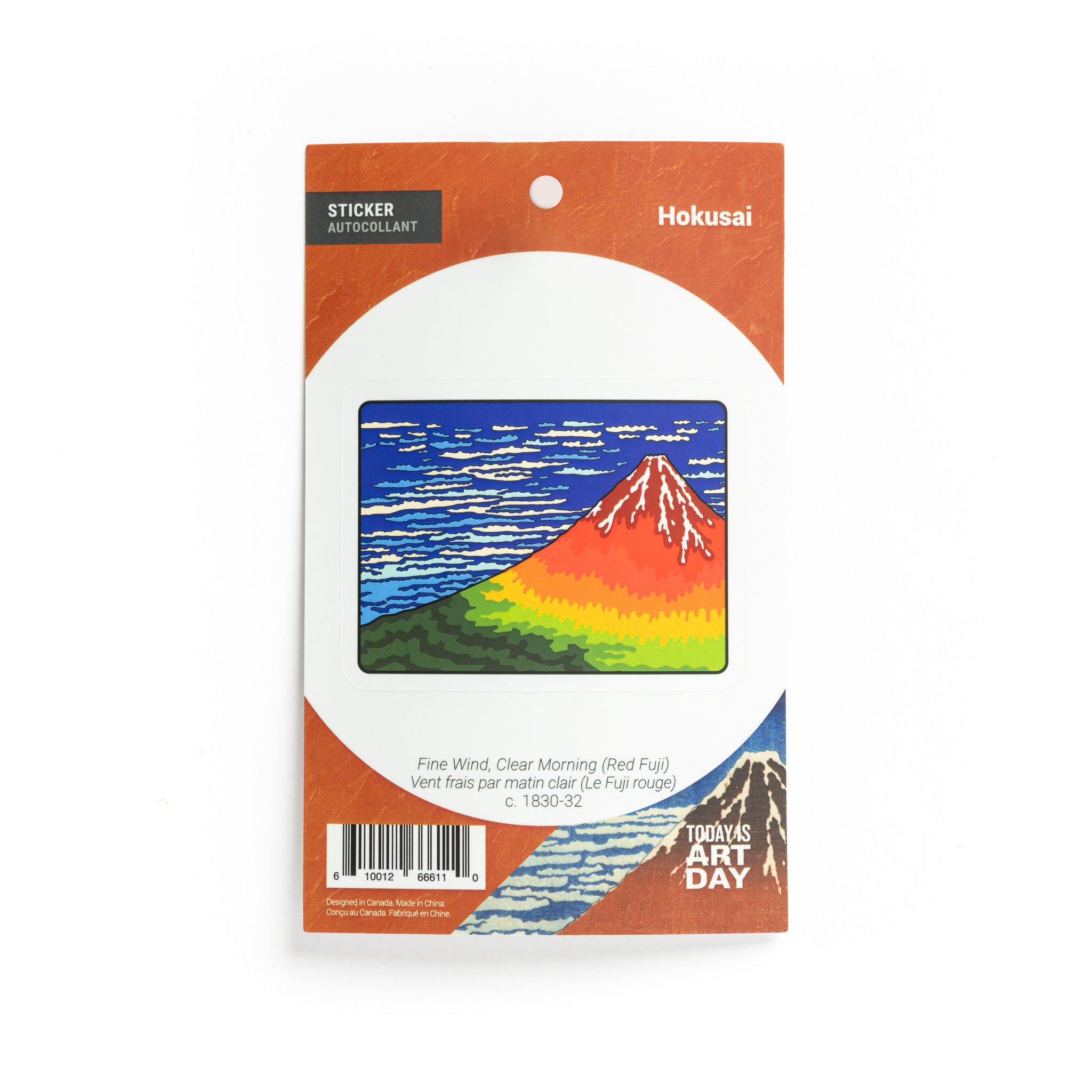 Fine Wind, Clear Morning (Red Fuji) - Sticker – Today is Art Day