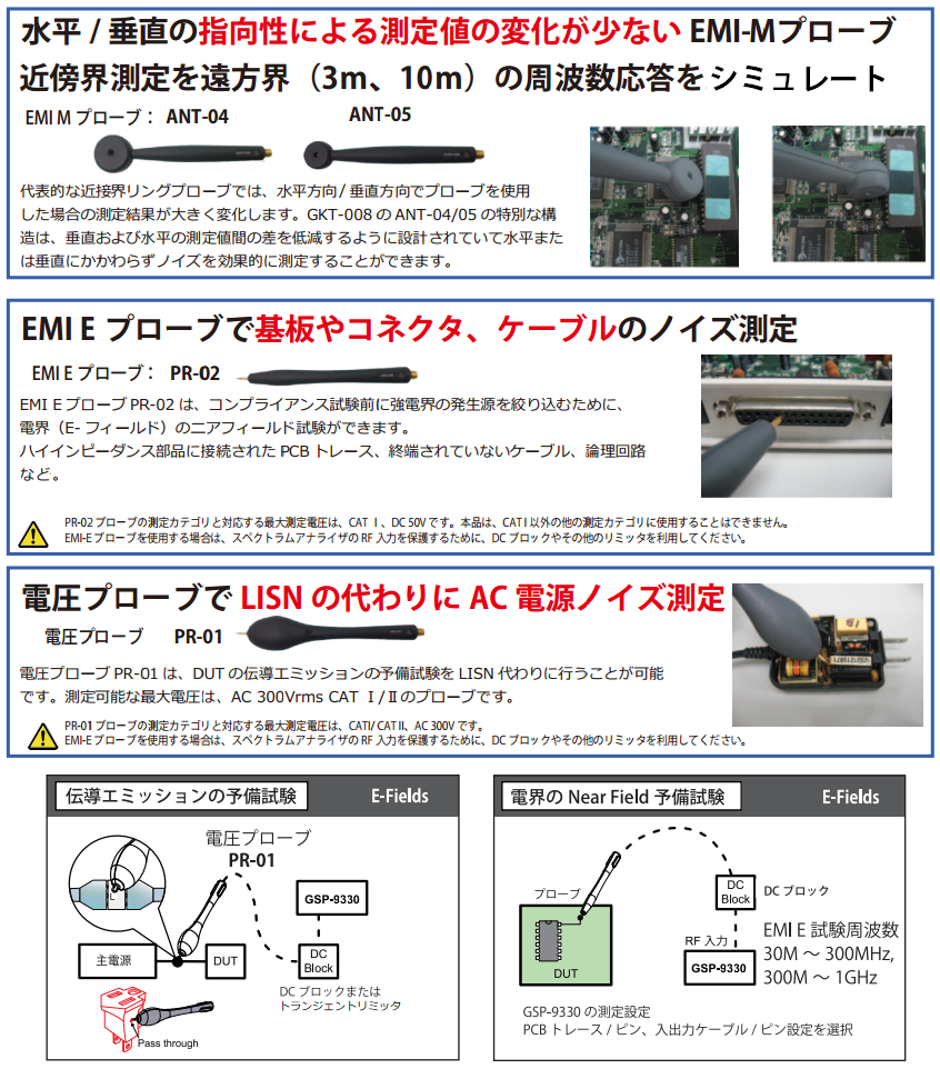 EMI近傍界プローブセット - アクセサリー情報｜株式会社テクシオ